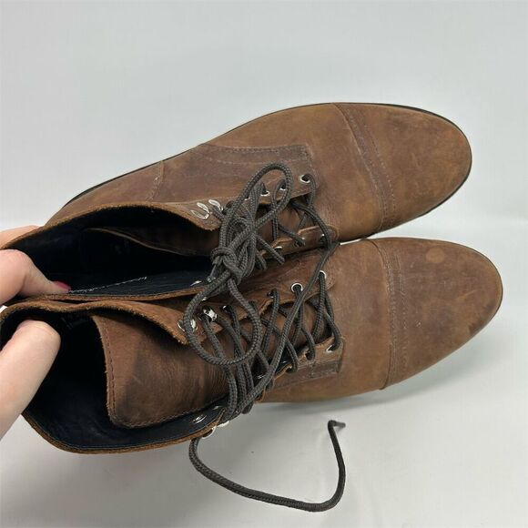 Thursday Boot Company Men\'s Captain Lace-Up Brown Leather Boots Size 15 main image 5